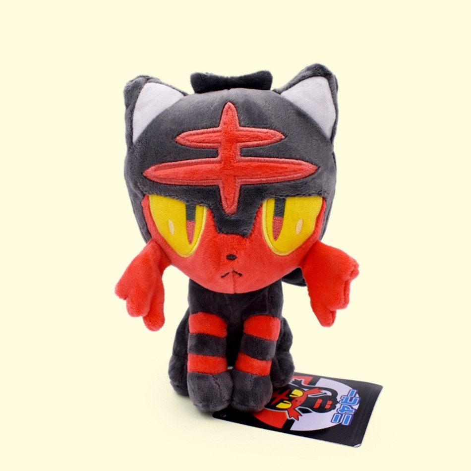 20 ซม.Litten ตุ๊กตาตุ๊กตา Zorua Hisuian Zorua Gastaly Duskull Porygon Shinx Litwick Furret Mew Peluc
