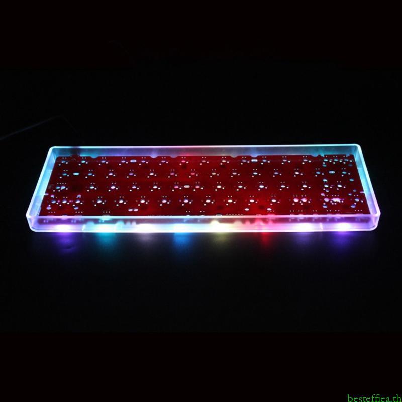 Beste Clear Mini Keyboard GH60 Plastic for Case for 60% Mechanical Gaming Keyboard Com