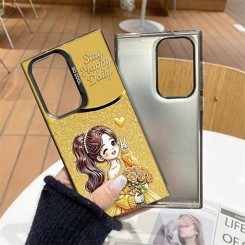 เคสโทรศัพท์ Love Girl เข้ากันได้กับ Samsung A05S, A06, A14, A15, A255G, A555G, S22ULTRA, S23FE, S24,