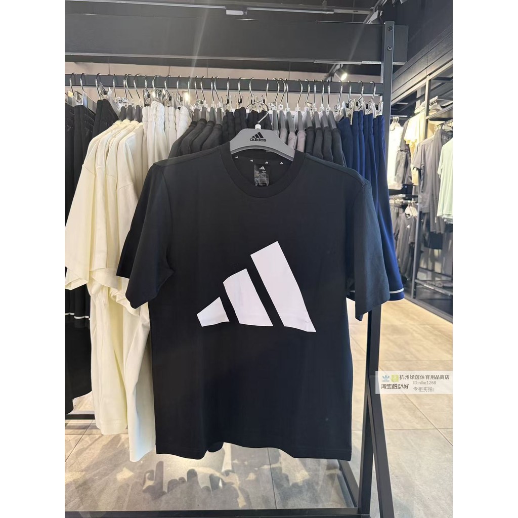 Adidas ของแท้ Adidas Classic Short Sleeve 2026 Spring Mens Casual T-Shirt JE8943 JE8945