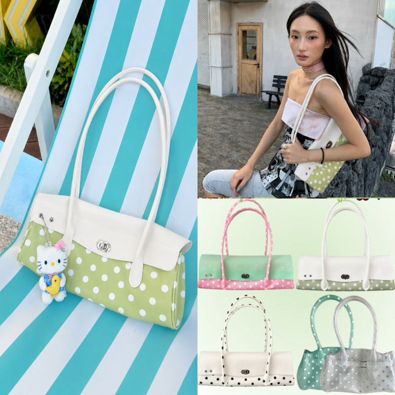 Polka Dot Jelly Bag-Another Hill Pink Mint Polka Dot Jelly Bag จาก Jelly Y2K 8H5V