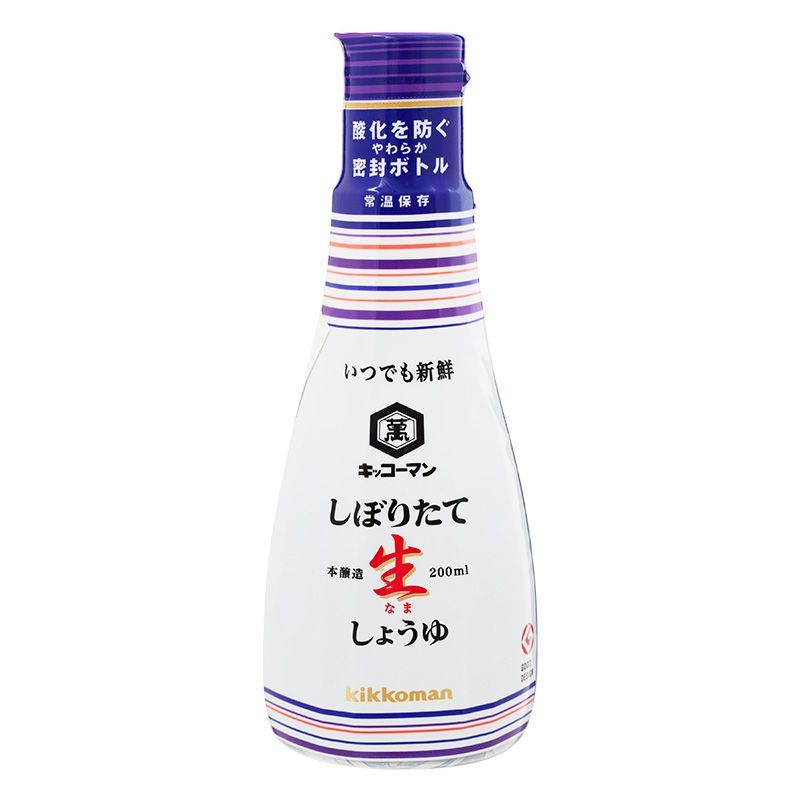 คิคโคแมนซอสโชยุ 200มล. Kikkoman Soy Sauce Shoyu 200ml. [หมายเลขบาร์โค้ด 4901515122378 ]