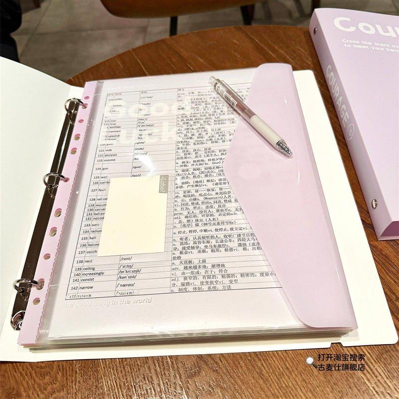 Binder a4 Binder Test Paper Storage Binder ใส่ผู้ผลิตกระเป๋า Binder โปร่งใส