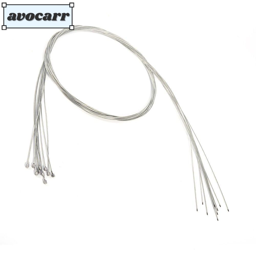 AVOCAR 10 ชิ้นจักรยานเสือหมอบสายเกียร์,สแตนเลส Shifter สายสําหรับขี่จักรยานถนนที่ครอบคลุม Shifter ชุ