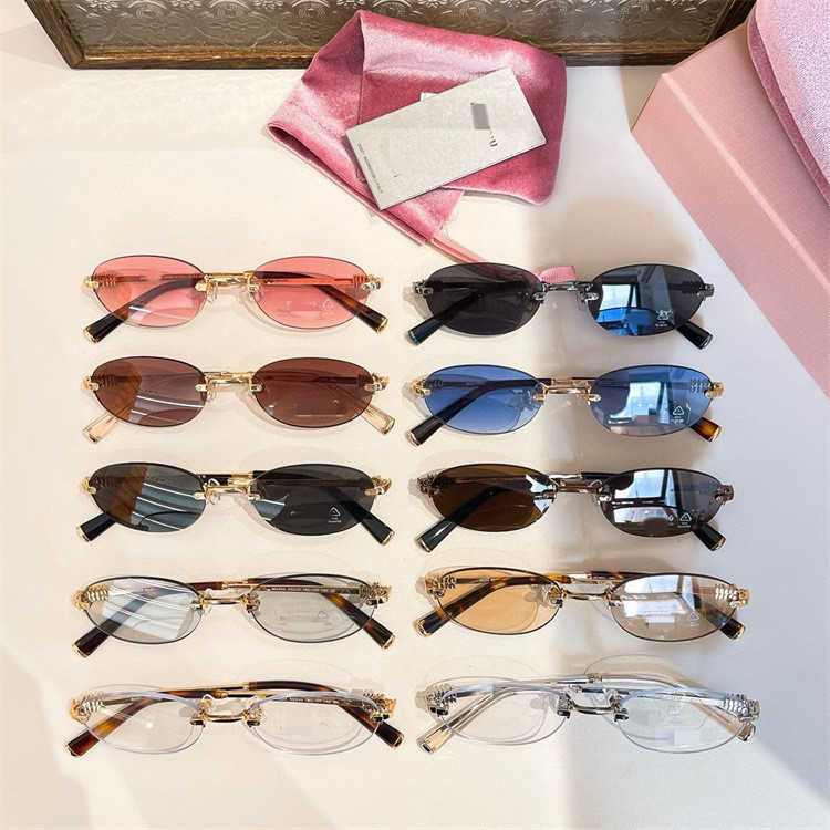 ONHE MM*U 25New composite oval sunglasses, same style as worn by Liu Haocun and Zhao Jinmai MUA54Uni