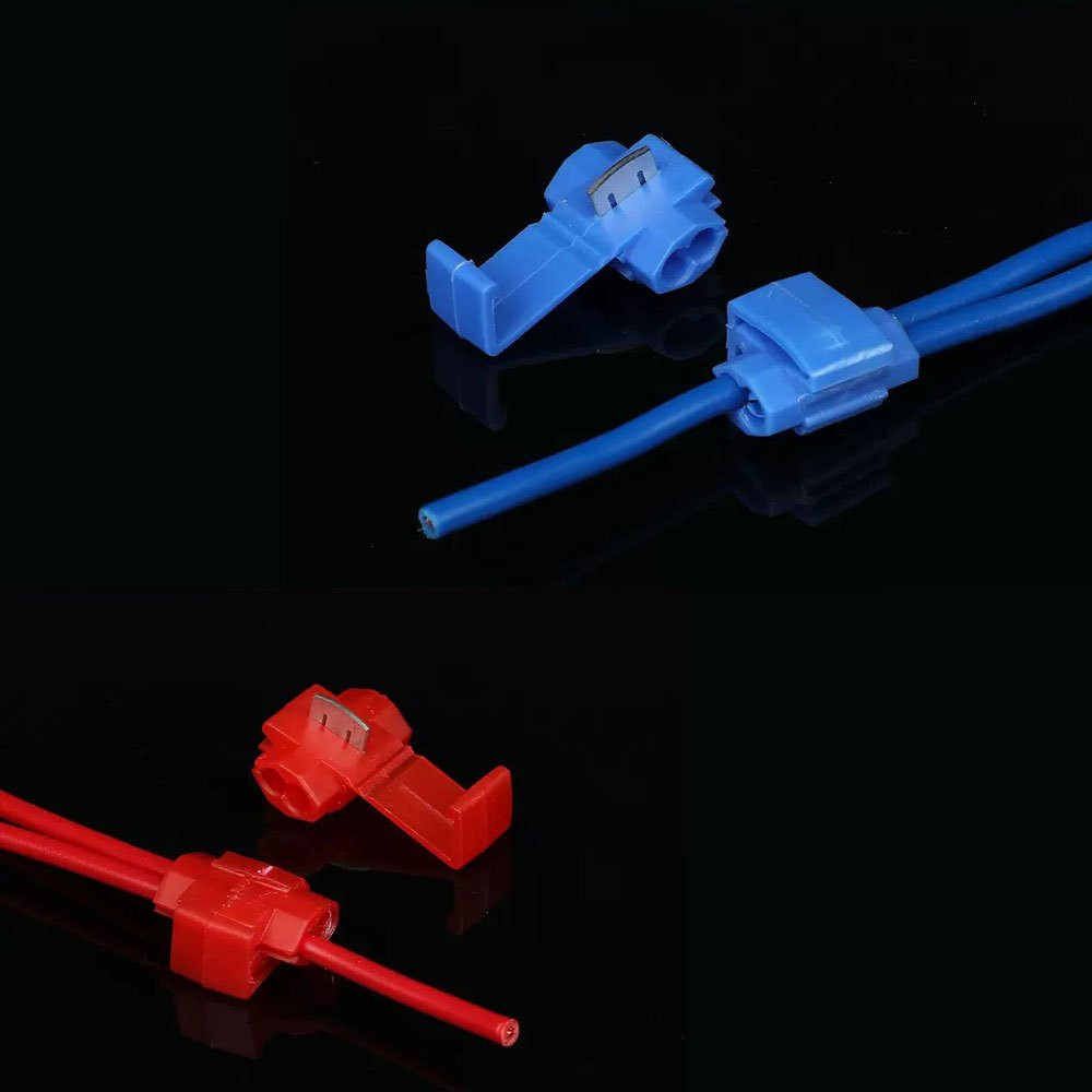 10-100 ชิ้น ตลับหนีบสายไฟ​ ตัวจั้มสายไฟ​ กิ๊บจั้มสายไฟ​ 0.5-1.5MM (XX182)