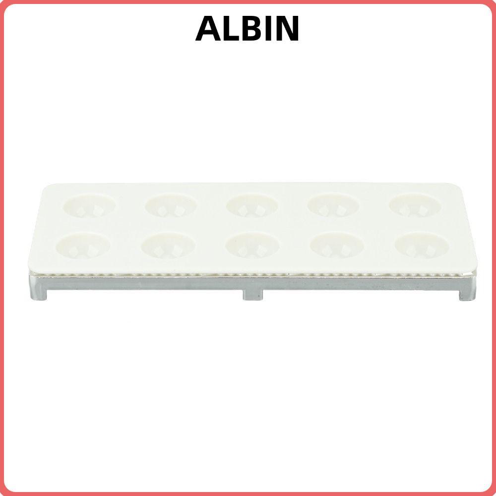 ALBIN Ravioli Maker กด,อลูมิเนียม ABS สีเขียวเงิน Ravioli แม่พิมพ์,ทนทาน 10 หลุมที่มีประสิทธิภาพ Rav