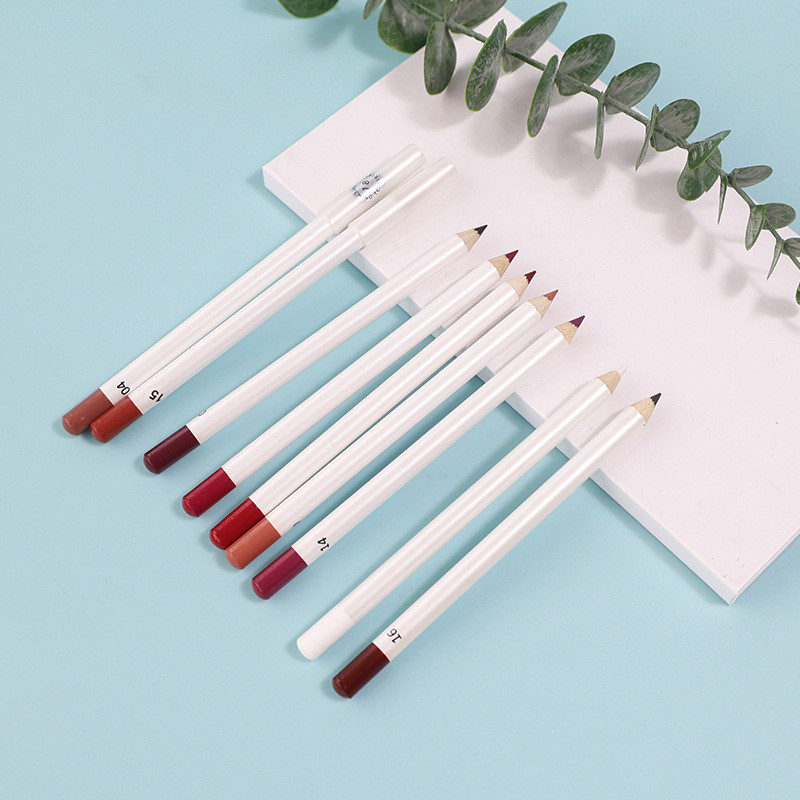 Neutral Logo-Free Lip Pencil ลิปสติกปากกากันน้ําติดทนนาน Non-Fading ลิปสติก Hook Lip Pencil Matte Wh