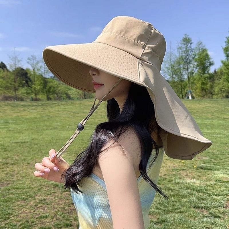 Protect upf50+Shawl ครีมกันแดดป้องกันรังสีอัลตราไวโอเลตหมวกกันแดดคอถอดออกได้