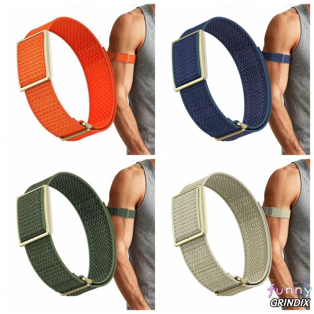 GRINDIX Sport Band, 22mm Loop Design Fitness Tracker Strap, Breathable ปรับไนลอน Bicep Band สําหรับ 