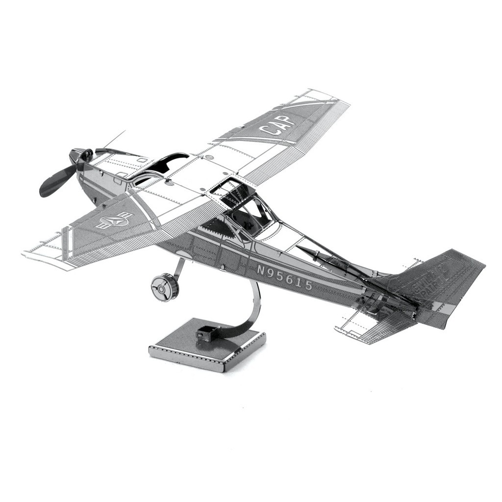 Cessna aircraft 3D โมเดลโลหะประกอบ DIY ทําด้วยมือ