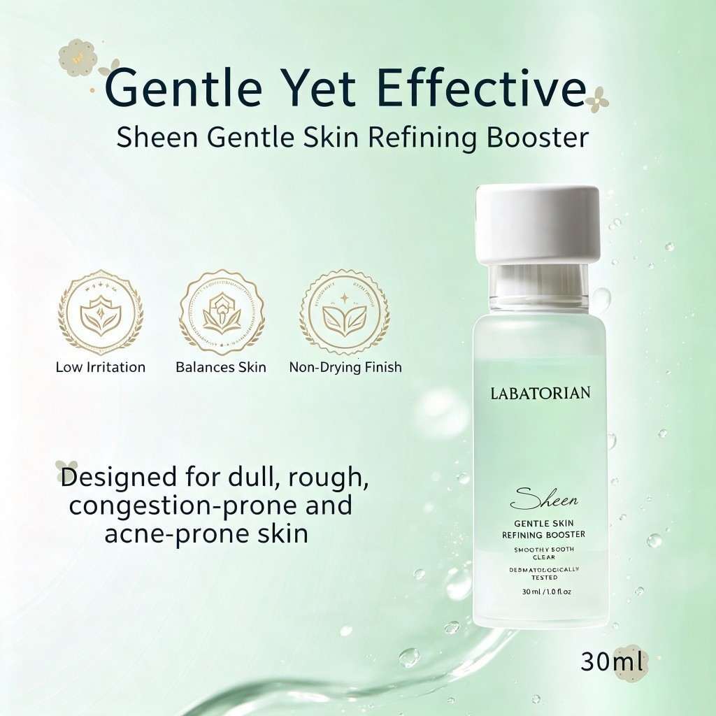 Sheen Gentle Skin Rinning Booster 30ml BHA Cicap Serum Smooth Clear Skin ลดความหมองคล้ําและบรรเทาผิว