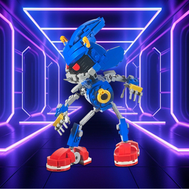 มอค-220049Sonick Metal Sonic Building Block Toy Metal Sonic Compatible