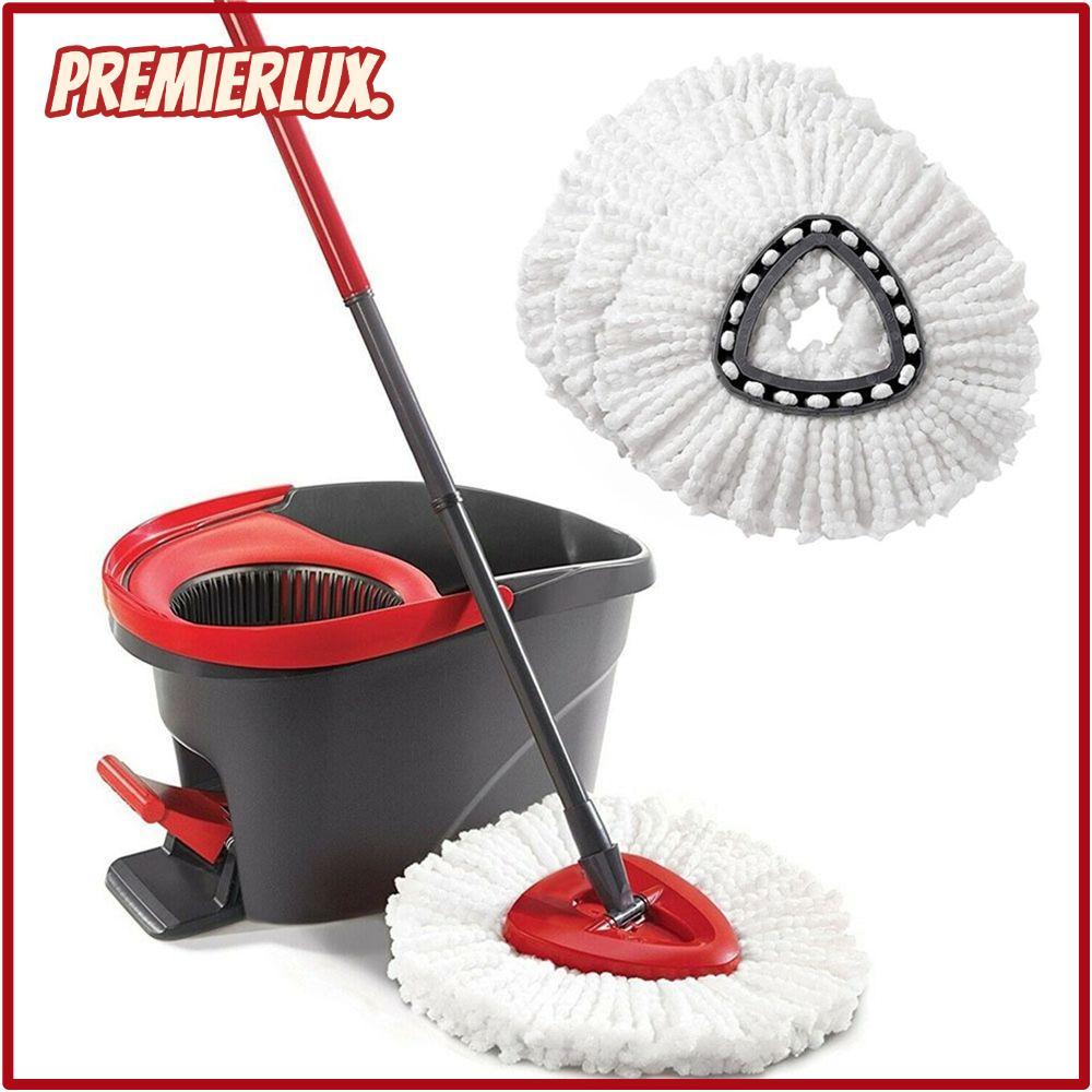 PREMIERLUX หัวม็อบสามเหลี่ยม Easy Clean Spin Mop Wring Refill สําหรับ O-Cedar/Vileda