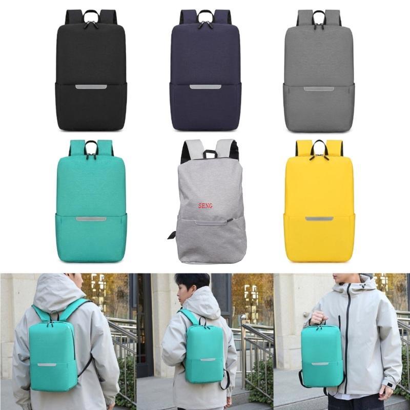 Seng Man Nylon Backpack Student School Backpack Large Backpack Women Casual Backpack
