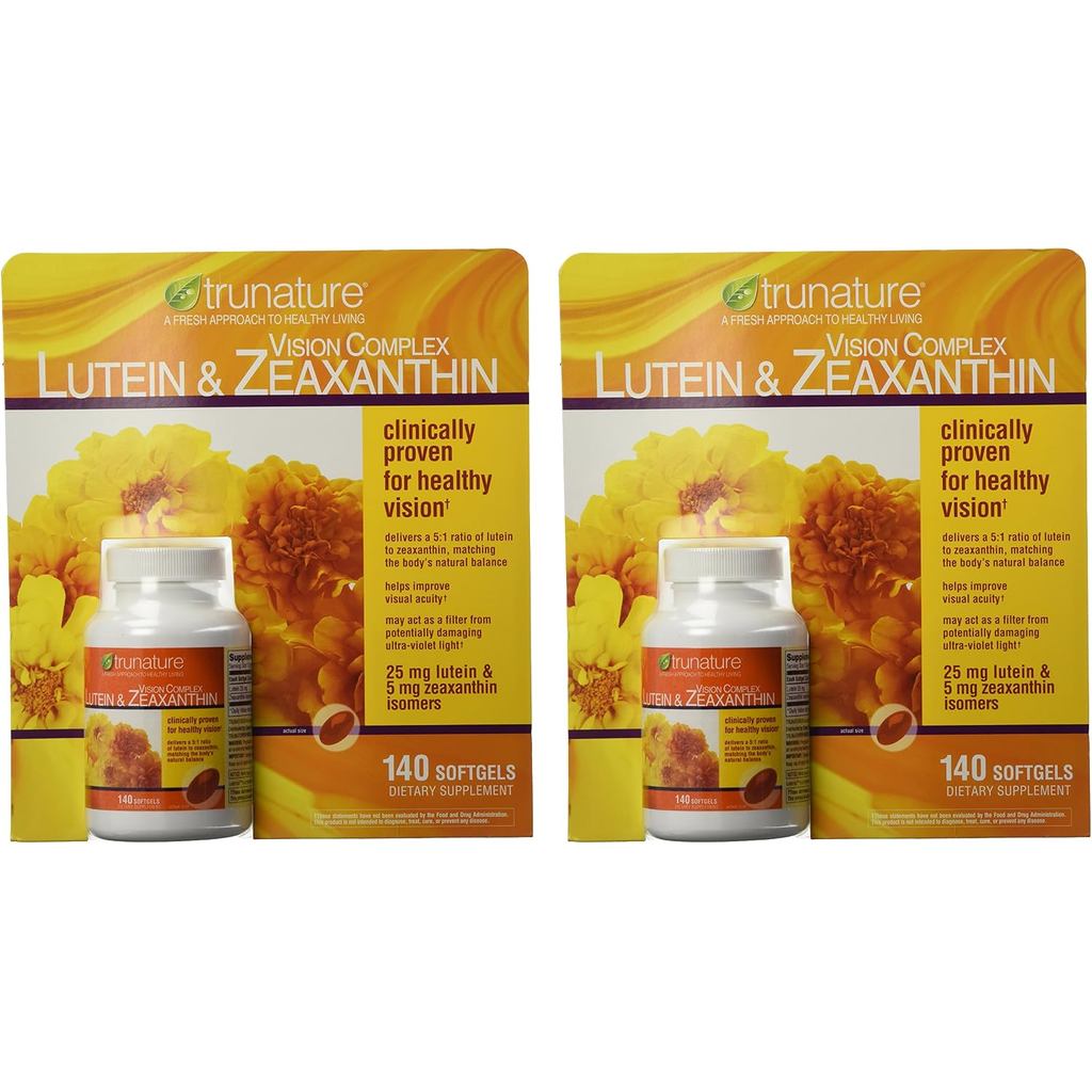 TruNature Vision Complex พร้อม Lutein & Zeaxanthin - แพ็กสุดคุ้ม 2 (รวม 280Ct Softgel Type) x#vswa