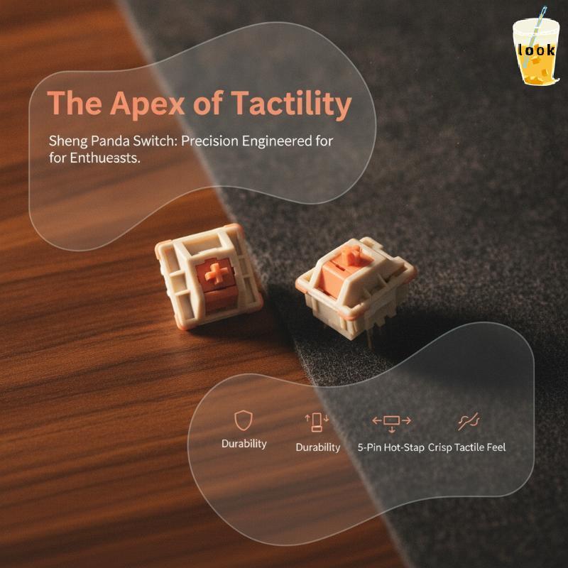[LO] Saint Panda Custom Mechanical Switch 5-Pin Hot-swappable Keyboard Switch สําหรับ 96% Mechanical