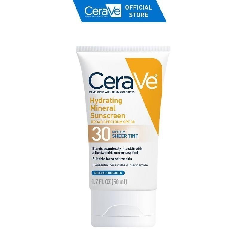 CeraVe Sheer Tint Hydrating Mineral Sunscreen SPF 30 OHCW BSYO