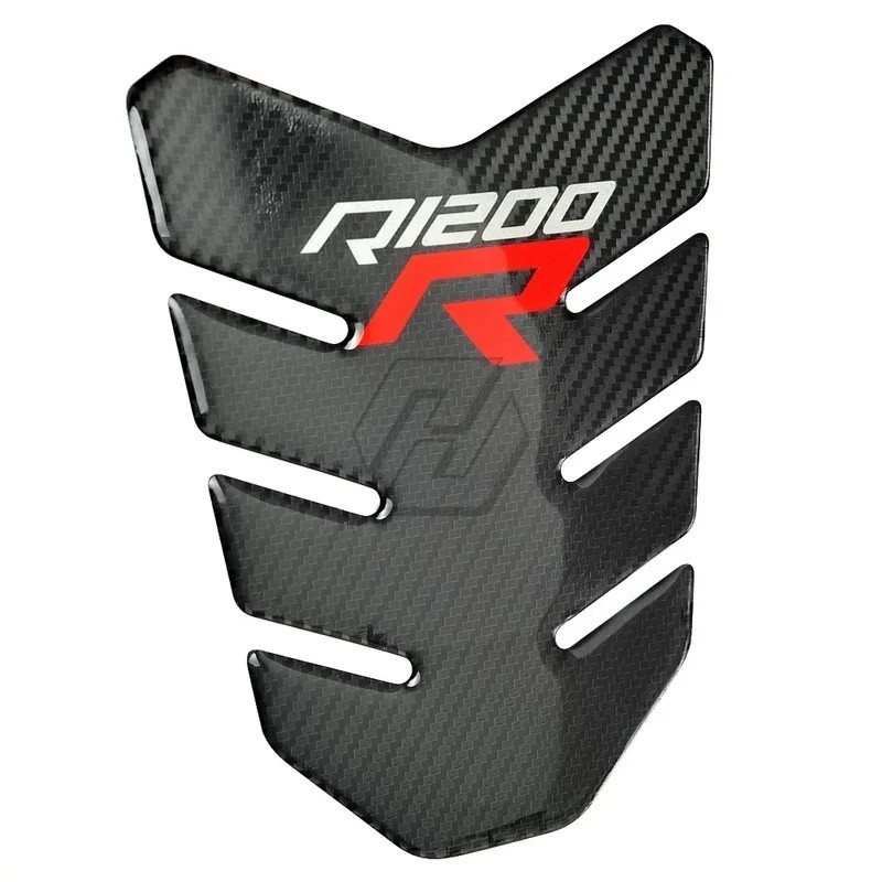 สําหรับ BMW R1200R R1200 R Tank Pad Protector สติกเกอร์ 3D คาร์บอนดู