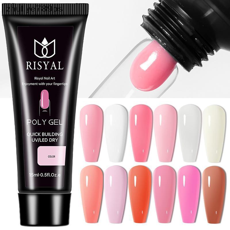 Zhuliye789ps] 15ml อะคริลิค Poly Extension Gel แบบพกพา Travel Friendly สําหรับ On Go Nail Touch Up D