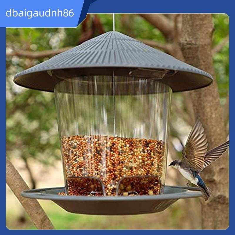 READY STOCK Wild Bird Feeder, Outside Squirrel Proof Bird Feeder, Hanging Wild Bird Feeder with Roun