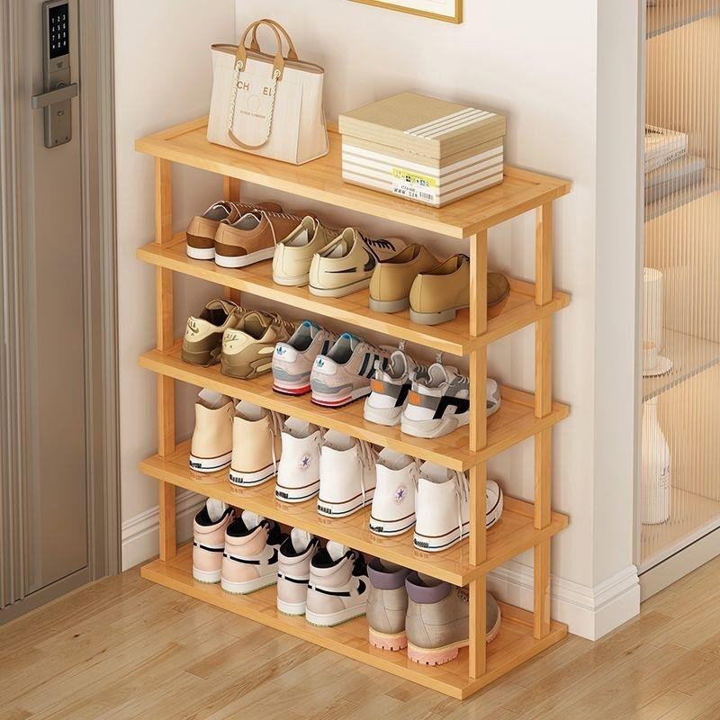 Stackable Bamboo Shoe Rack DIY Shoe Rack Upgraded Shoe Multi-layer Rack