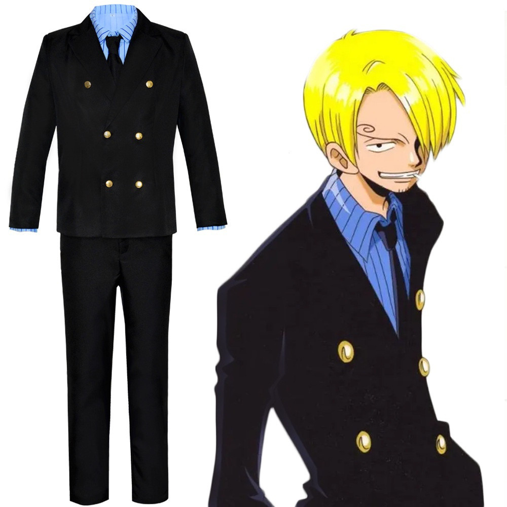 One piece cos ชุด Vinsmoke Sanji/Yamaji คอสเพลย์เครื่องแต่งกายฮาโลวีน Carnival Party ชุดหญิงฮาโลวีนเ