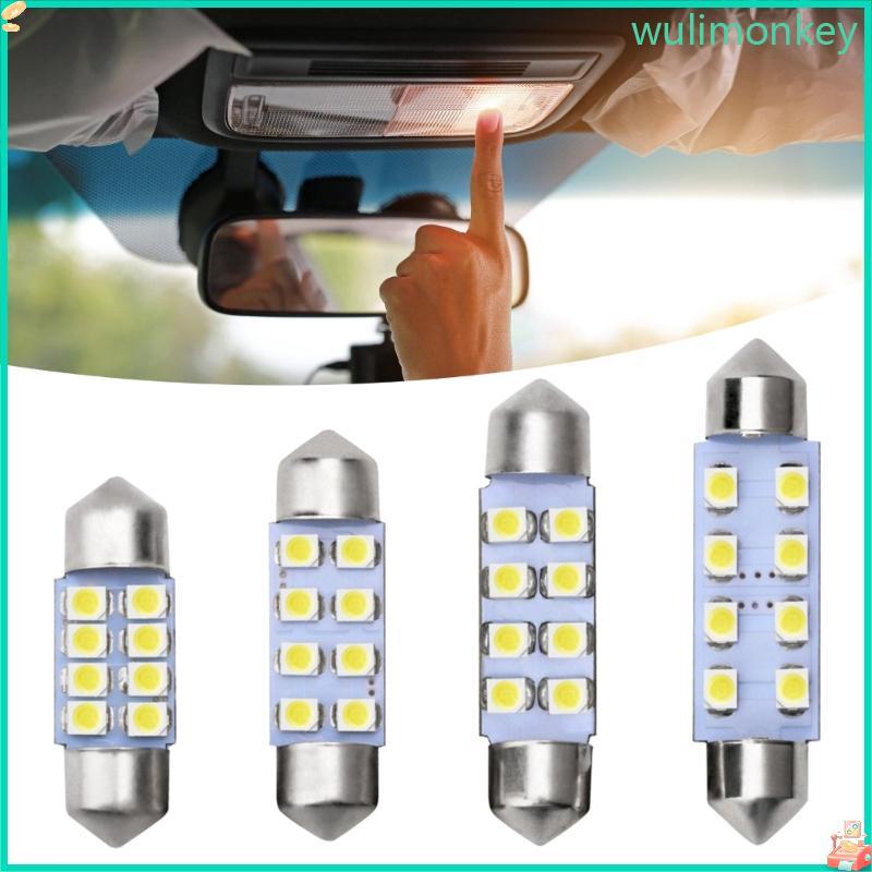 WU 3528 8SMD ไฟอ่านหนังสือ LED โดมประตูโคมไฟตกแต่งไฟท้ายหลอดไฟ Double Pointed