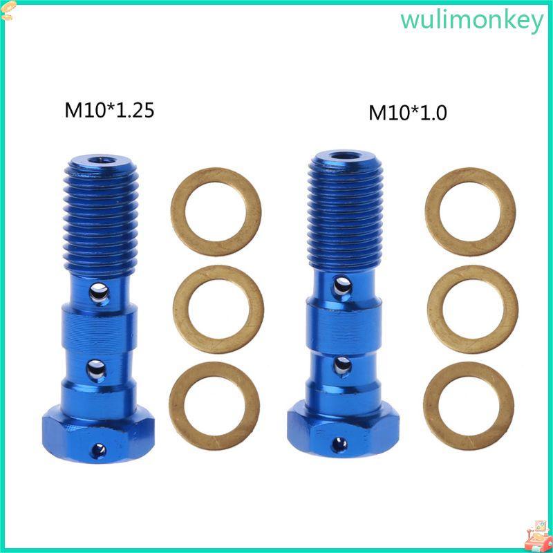 WU Moto กระบอกเบรคท่อน้ํามันสกรูสลักเกลียวสําหรับรถจักรยานยนต์ M10x1 25 M10x1 0