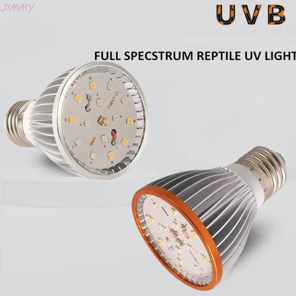 JIMMY Terrarium Lamp, Full Spectrum 5.0/10.0 UVA UVB Reptile Light Bulb, Promoting Growth E27 Lighti