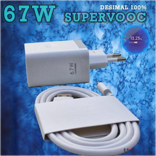 Original Opo 67W SUPERVOOC CHARGER + 1 ชุด TypeC / สาย Micro Cable Adapter - 1 ชุด + 67W GIYO Micro 