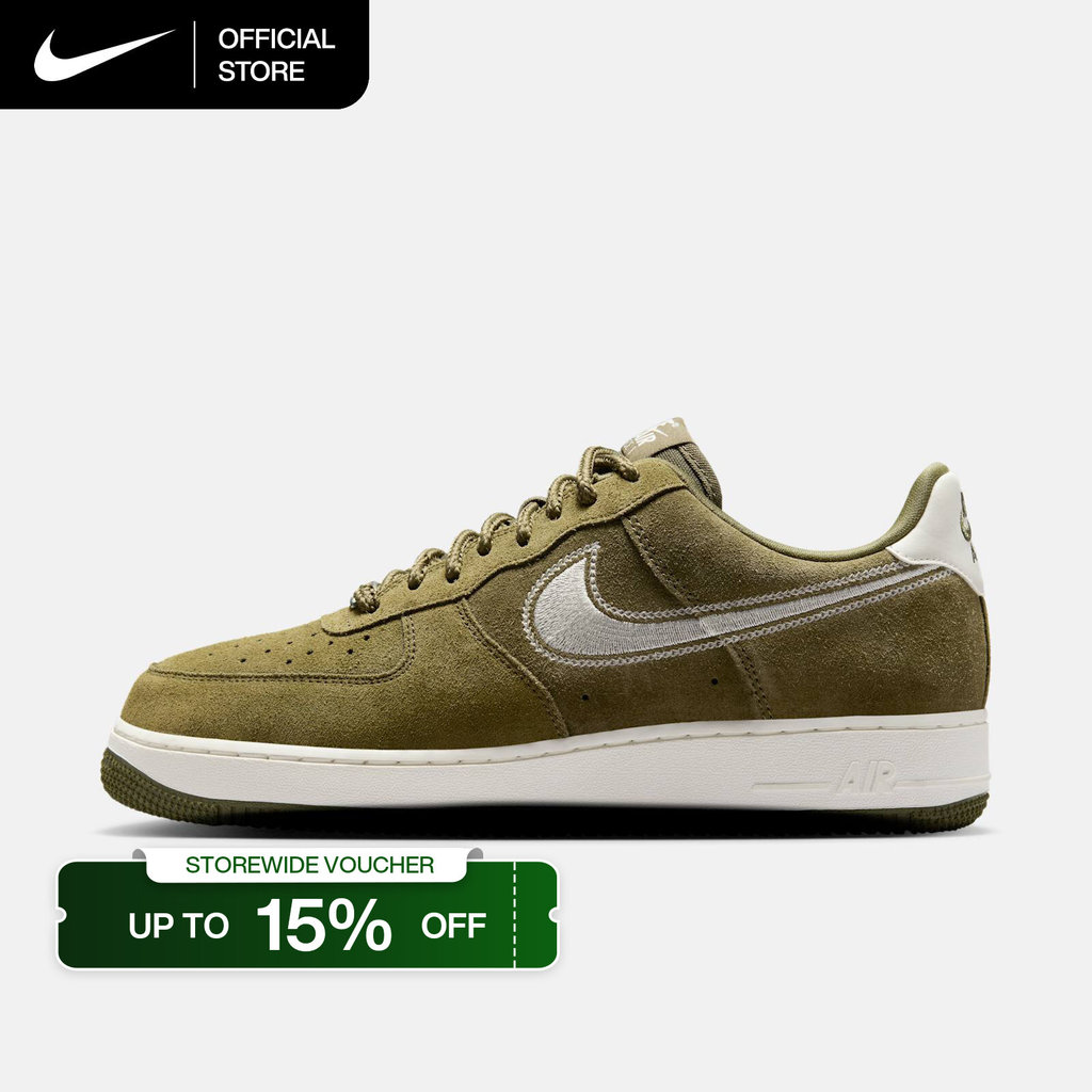 Nike Men's Air Force 1 '07 LV8 Shoes - Medium Olive [HJ4465-201]