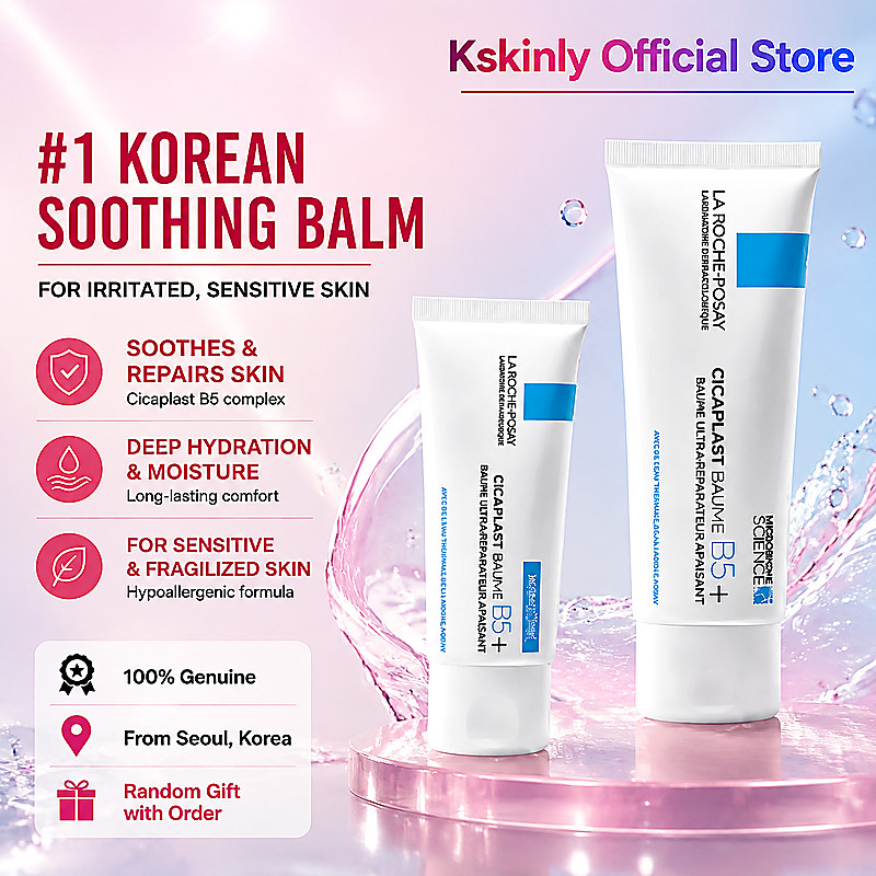 La Roche-Posay Panthhenol B5 Plus Repair Cream 100ml Derma Moisturizer บรรเทาความแดง เกาหลี Olive Yo