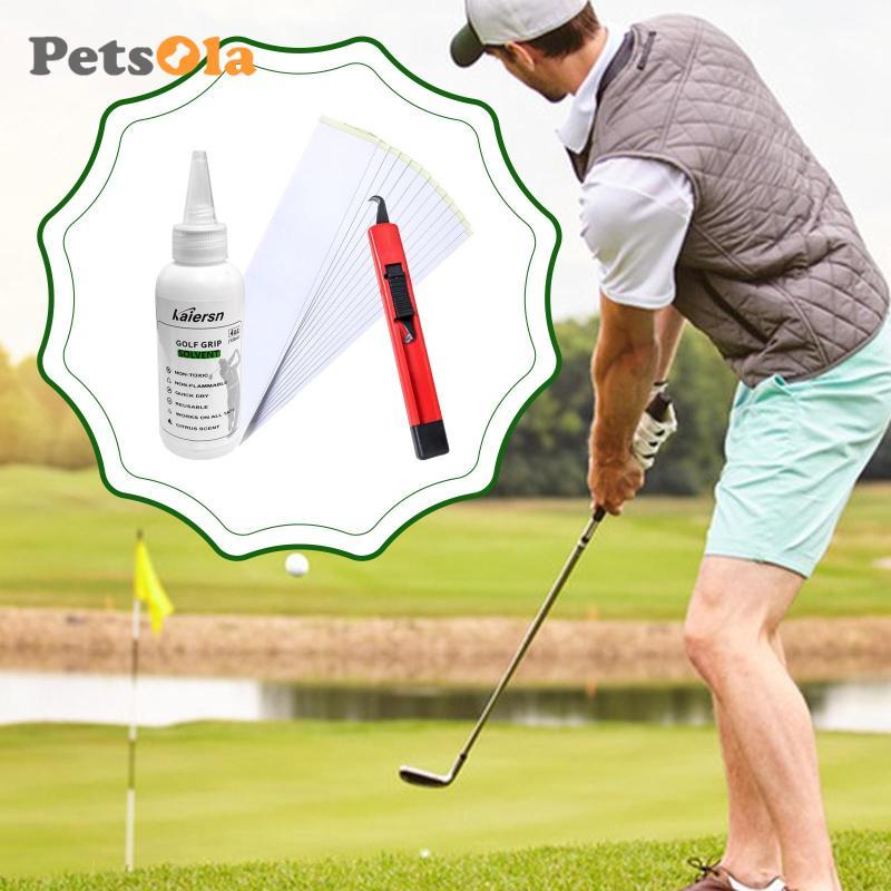 [Koolsoo2] Golf Club Grip Solvent Regrip Tool 120ml Grip Tape Removal Hook สําหรับกอล์ฟคลับอุปกรณ์เส
