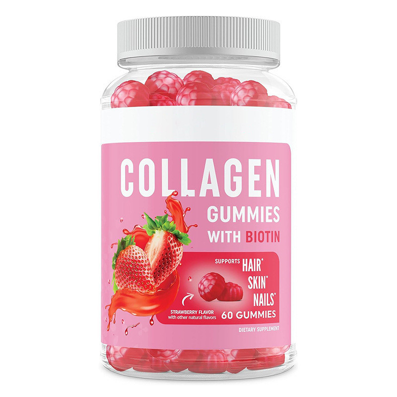 พร้อมสต็อก จัดส่งฟรี US District ขายดี 60 COLLAGEN GUMMIES COLLAGEN GUMMIES