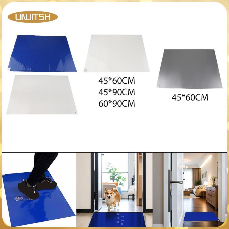 [unjitsh] Sticky Mat Tacky Pad พรมปูพื้นแผ่นกําจัดฝุ่นพร้อมฟังก์ชั่นคงที่และ 30 ชั้น PE Stack เหมาะส