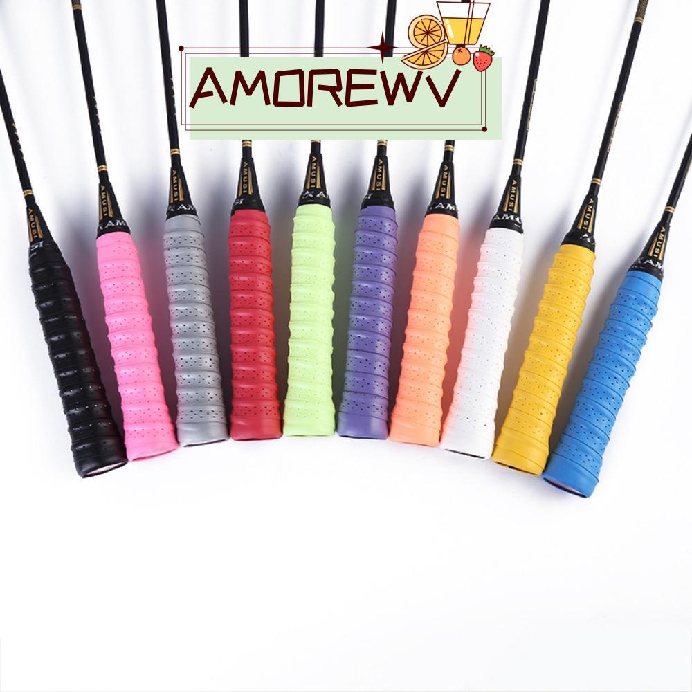 AMOR12WV 4 ชิ้น Sweatband เทปแร็กเก็ตระบายอากาศ