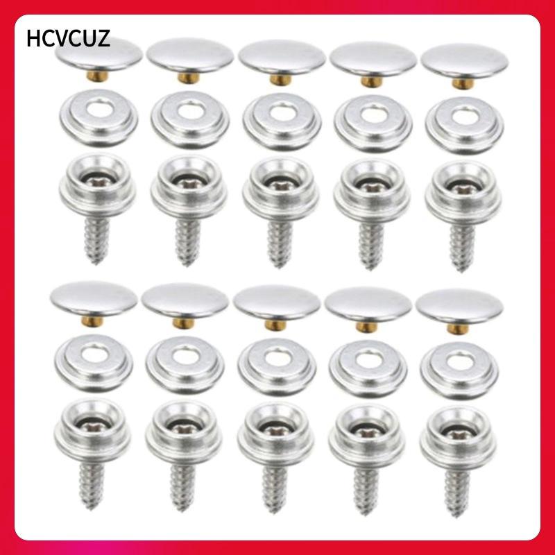 [LOobby] Snap Buttons Screw Snaps Leather Rivets และ Snaps Screw Snaps Set ทนทานสําหรับเย็บเสื้อผ้าก