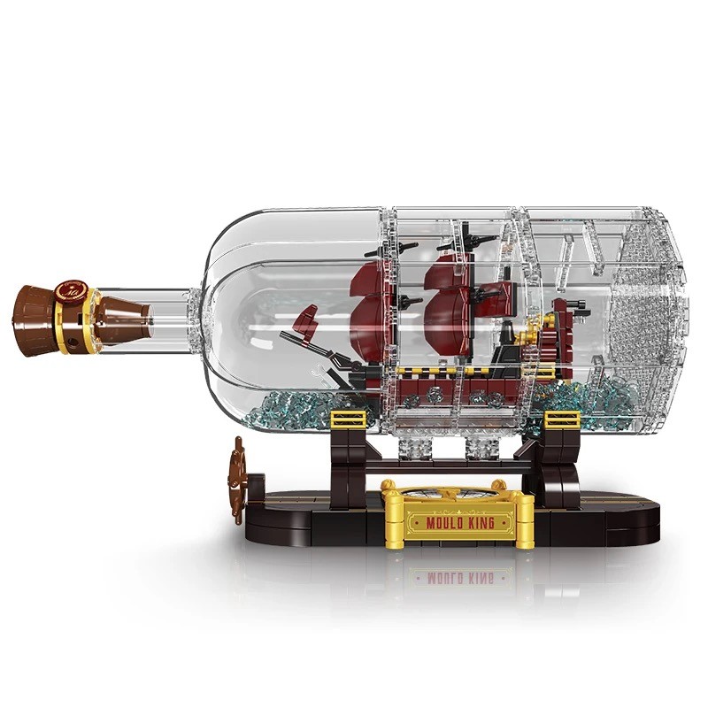 Mould king 10085 Creative Series Designed Revenge in Bottle Ship Building Blocks Set ของเล่นเพื่อการ