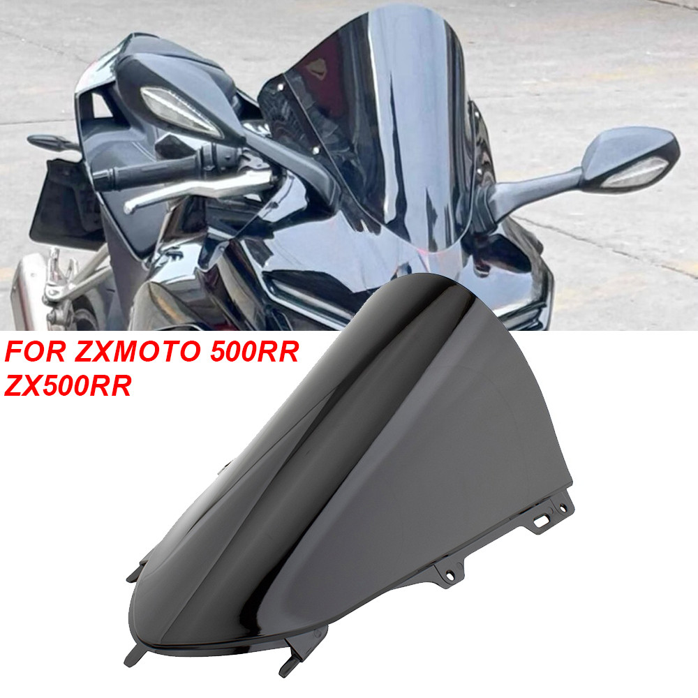 สําหรับ ZXMOTO 500RR ZX500RR ZX 500 RR รถจักรยานยนต์กระจกหน้าจอ Wind Deflectors หน้าจอกระจก