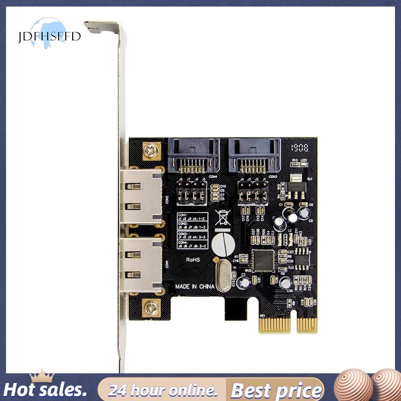 การ์ดขยาย PCI-E ถึง SATA3.0 6Gb/S PCI-E ถึง SATA3.0 6Gb/S PCI-E Express อะแดปเตอร์ ASM1061 ชิปest สํ