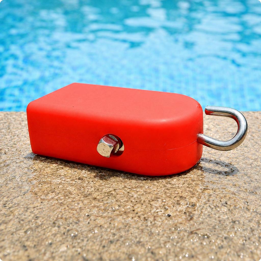 [Whgirld8] Pool Lane เชือก Tensioner พลาสติกตะขอตัวสิ่งที่แนบมาสําหรับมาตรฐาน Swim Lane Setup