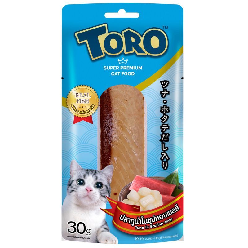 โทโรโทโร่ปลาทูน่าในซุปหอยเชลล์ 30กรัม Toro Toro Tuna in Scallop Soup 30g.