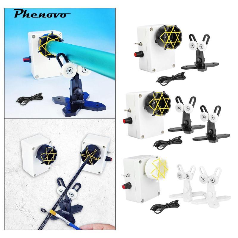 [chiwanji1jj] Rod อีพ็อกซี่เรซิ่นหมุน Gluing Machine Fishing Rod Winder DIY Line Winding Machine สํา