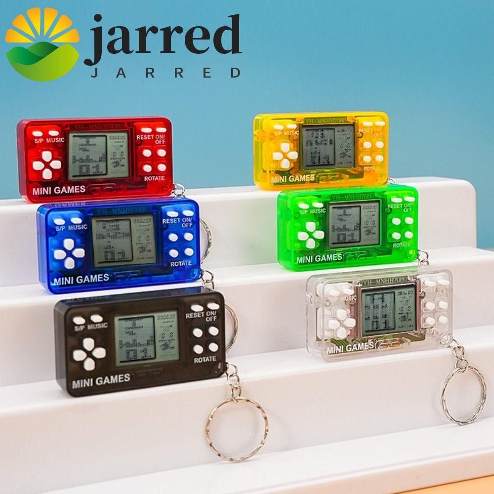 JARRED ขนาดเล็กเกม Key แหวน, 26 เกมคลาสสิกเกมมือถือวิดีโอเกมพวงกุญแจจี้,มินิสแควร์แขวนแหวนขนาดกะทัดรัดแบบพกพาเกม Key Chain Party Favors