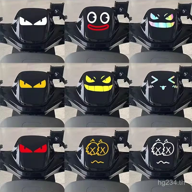 สะท้อนแสงตกแต่ง Mmax90F90 สติ๊กเกอร์ E100M95c เบอร์ 9 m85 สติ๊กเกอร์กระจกหน้า cN85c รถยนต์ไฟฟ้า DQWH