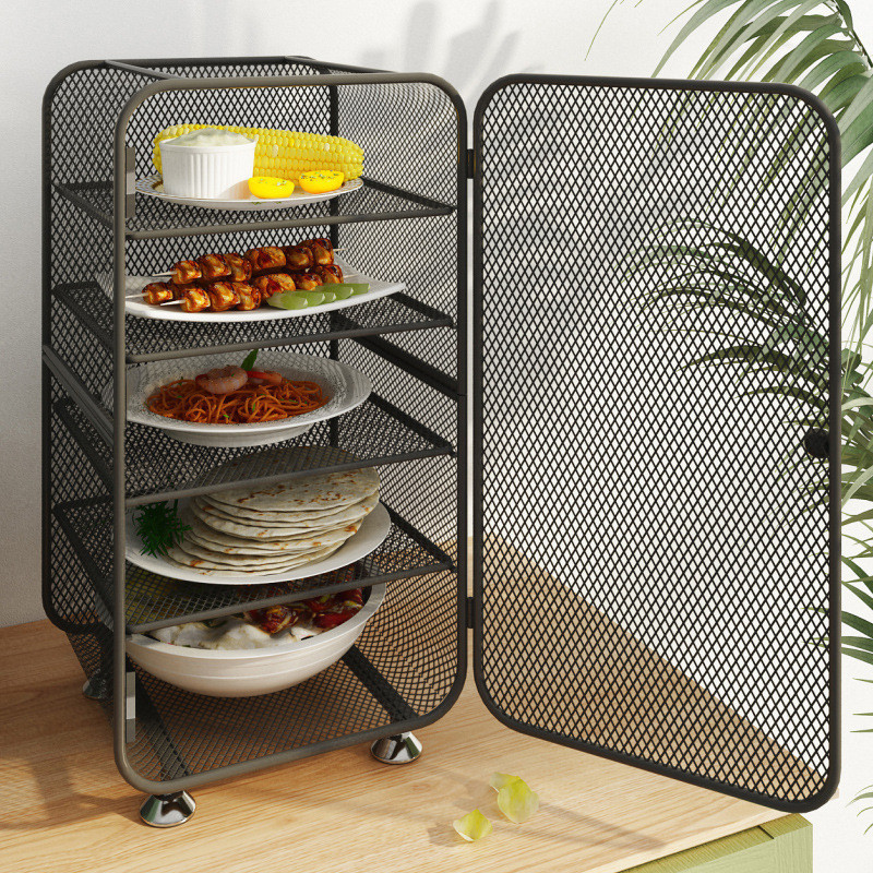 ตู้เก็บของ 5 ชั้นสําหรับอาหารที่เหลือและผักระบายอากาศและหลักฐานจานตู้เก็บ RackHT99 G9VC