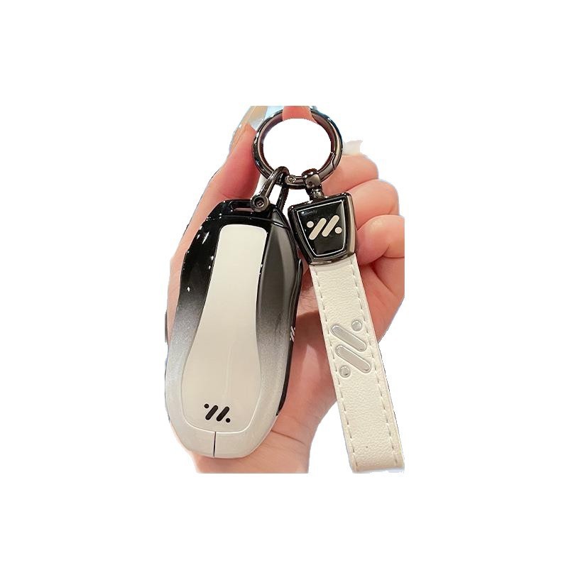 เหมาะสําหรับ 2025 สไตล์ใหม่ MG IM6 ฝาครอบกุญแจ 24-25 MG IM6 รถ L6 High-End IM6 โลหะหัวเข็มขัดกรณี