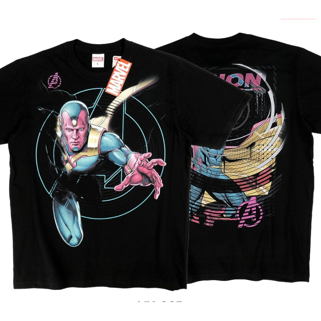 100%纯棉Vision Power 7 Shop卡通เสื้อยืด现货