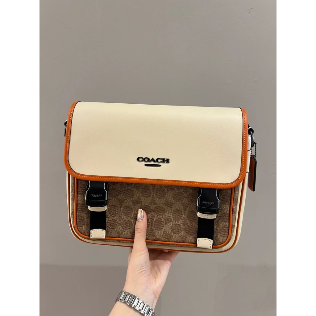 กระเป๋าผู้ชายสไตล์ใหม่ RACER Messenger Bag Flap Messenger Bag Mens Shoulder Messenger Bag CT753